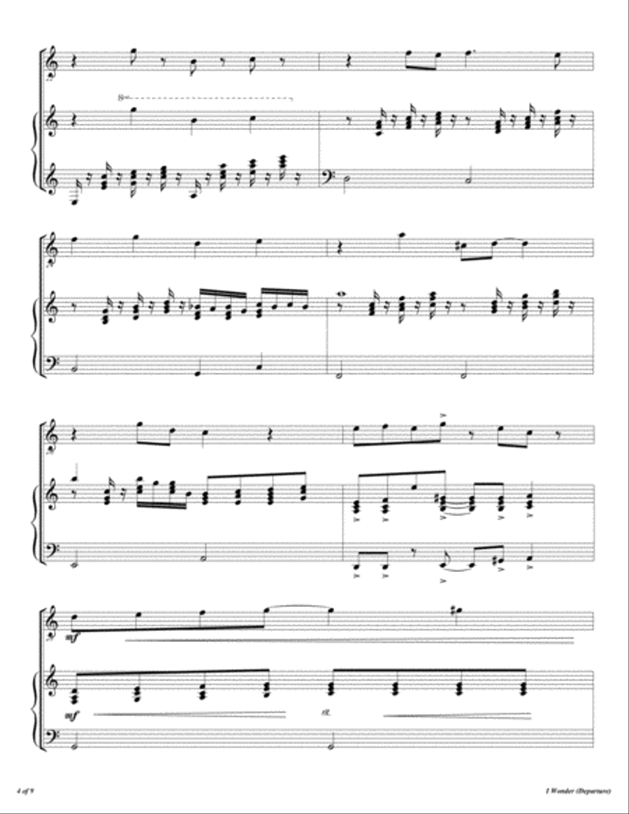 I Wonder (departure) Flute Solo scores gallery preview page 5