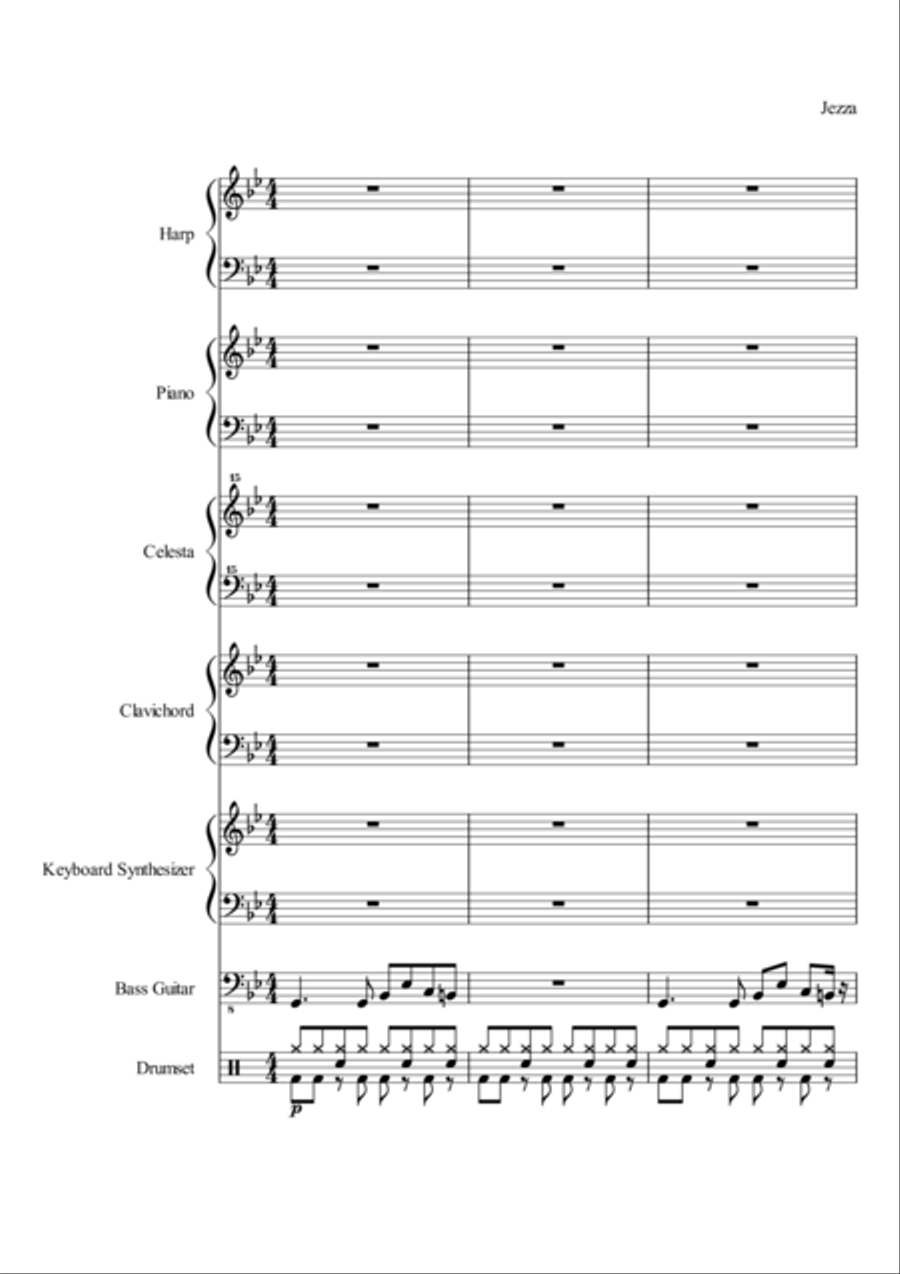 Blank Small Ensemble scores gallery preview page 1