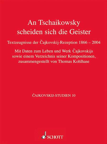 Cajkovskij (tchaikovsky) Studien Bd10