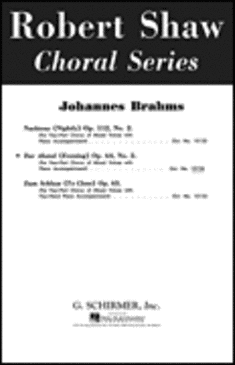 Der Abend Op64 No2 Evening 4-Part scores gallery preview page 1