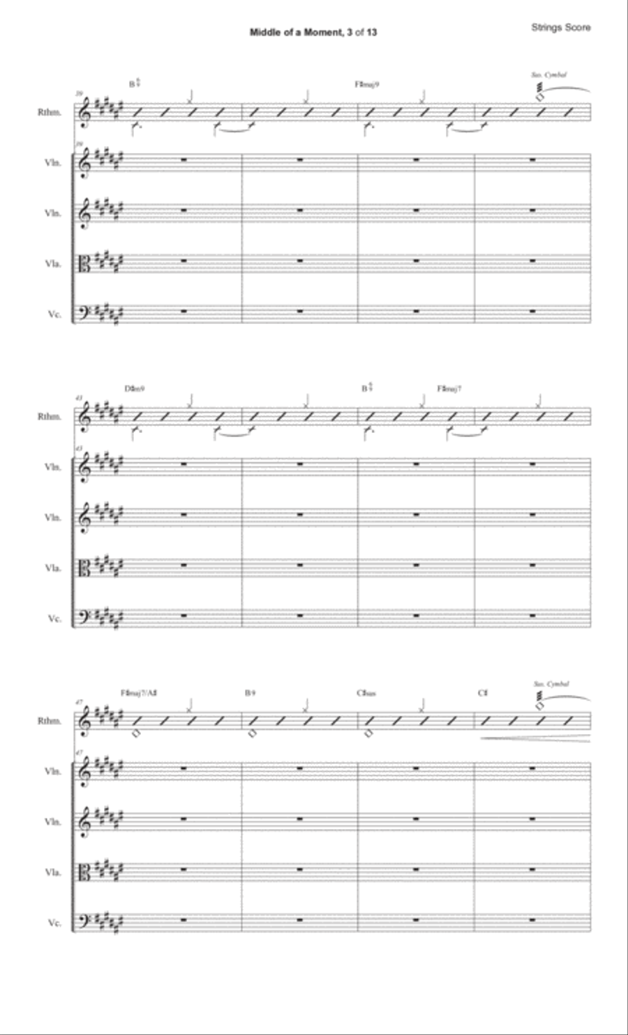 Middle Of The Moment Middle Of The Moment Cello scores gallery preview page 3