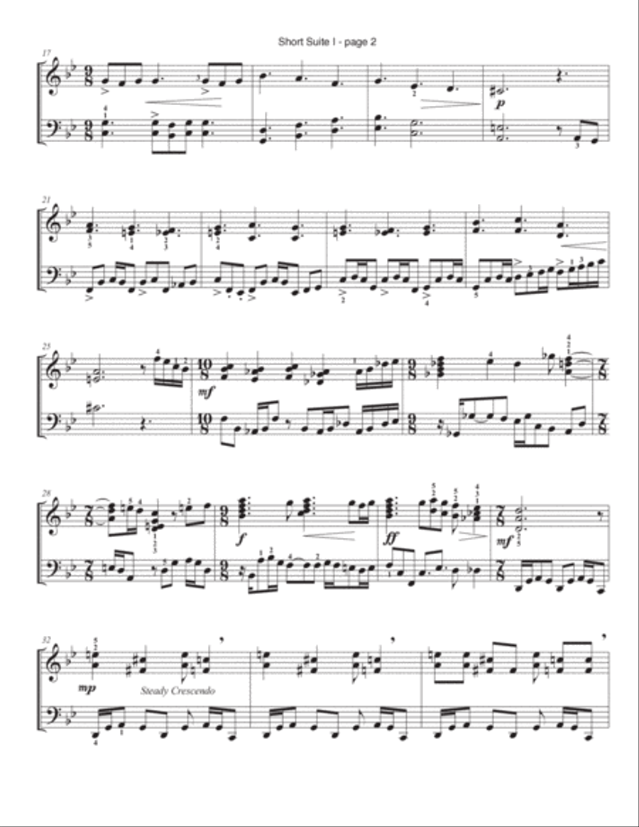 Short Suite - all 3 movements Piano Method scores gallery preview page 2