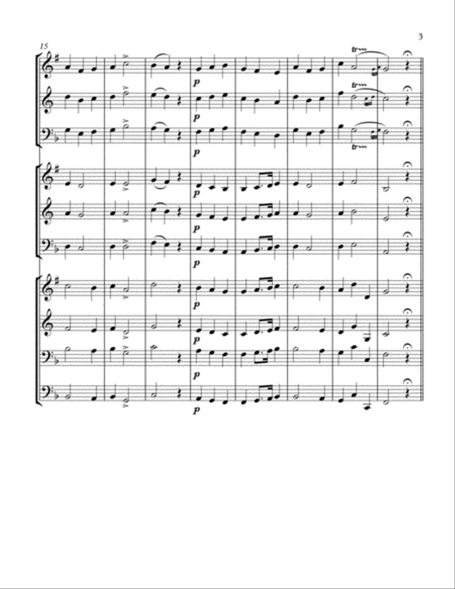 Reicha 24 Trios Vol 2 (trios 7 - 12) Brass Ensemble scores gallery preview page 4