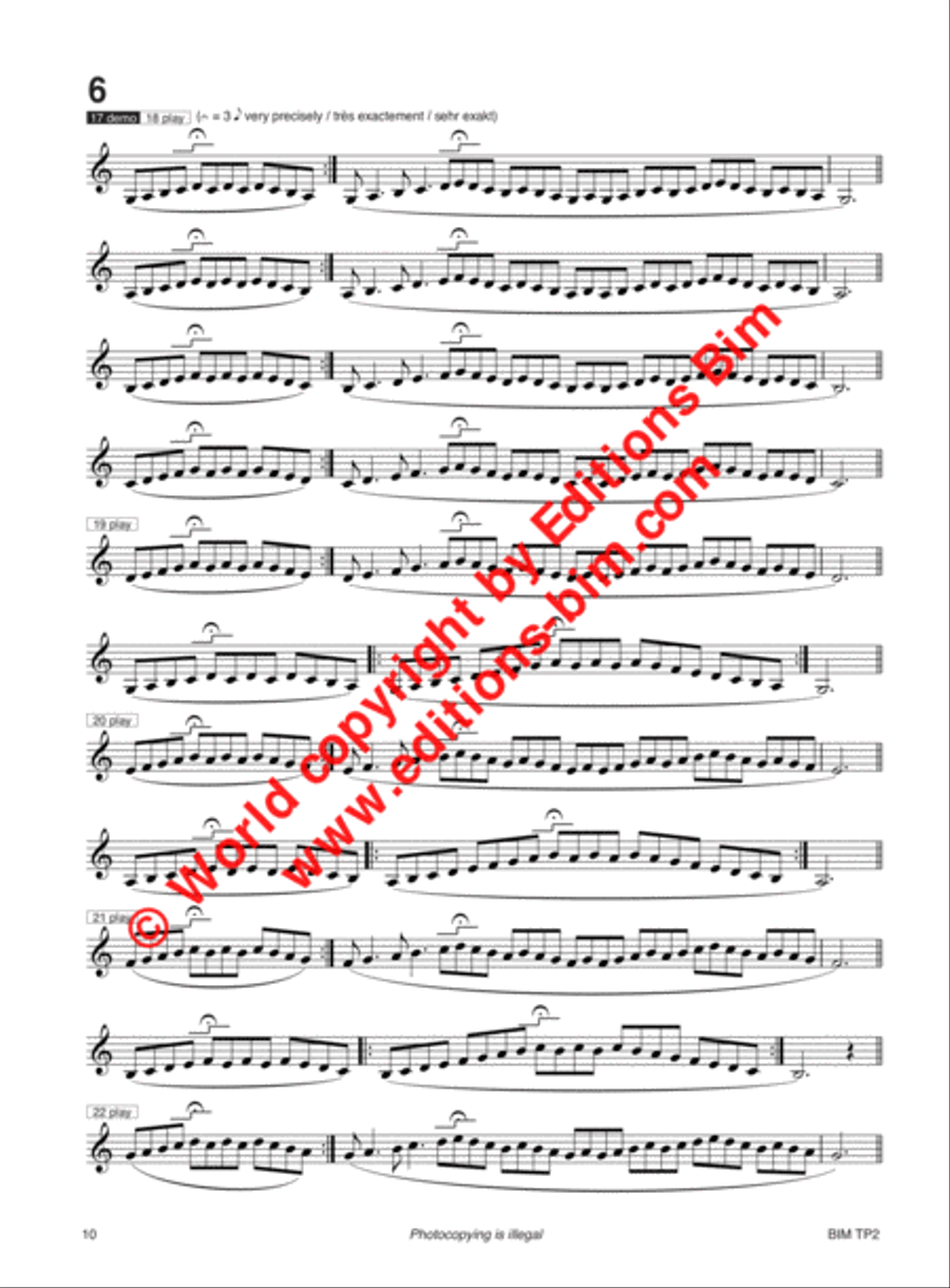Warm-ups + Studies Warm-ups + Studies Trumpet scores gallery preview page 5