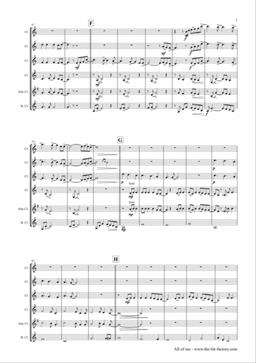 All Of Me Woodwind Ensemble scores gallery preview page 3