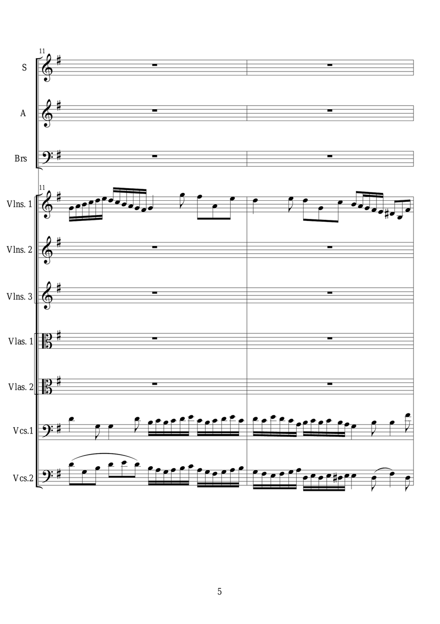 Ingemisco - Sequence no.6 of the Missa Requiem CS044 3-Part scores gallery preview page 5