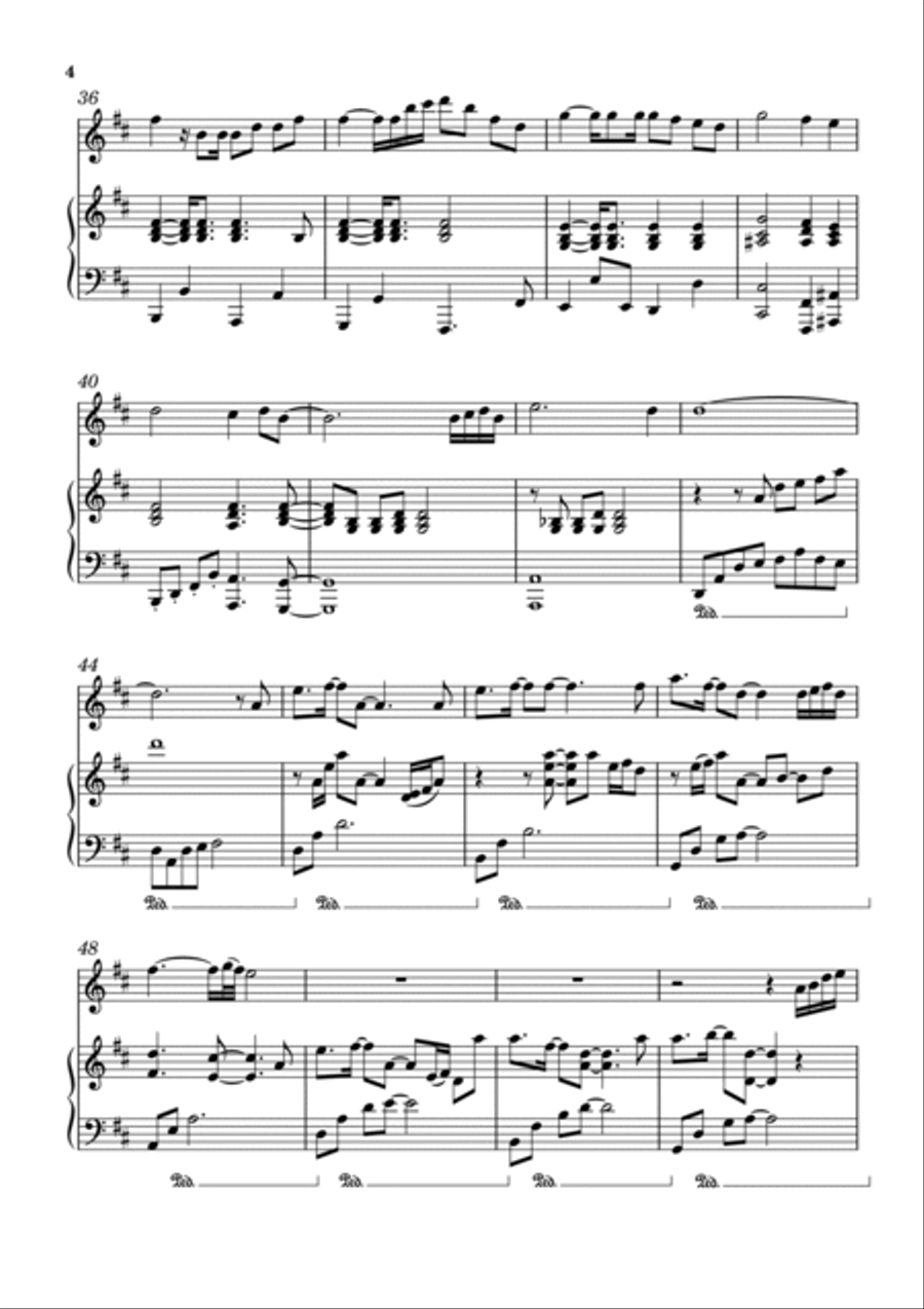 Memories and Heartbeats Memories and Heartbeats Flute Solo scores gallery preview page 4