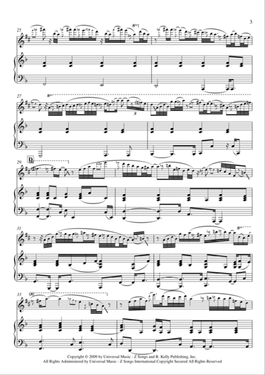 I Look To You Alto Saxophone scores gallery preview page 3
