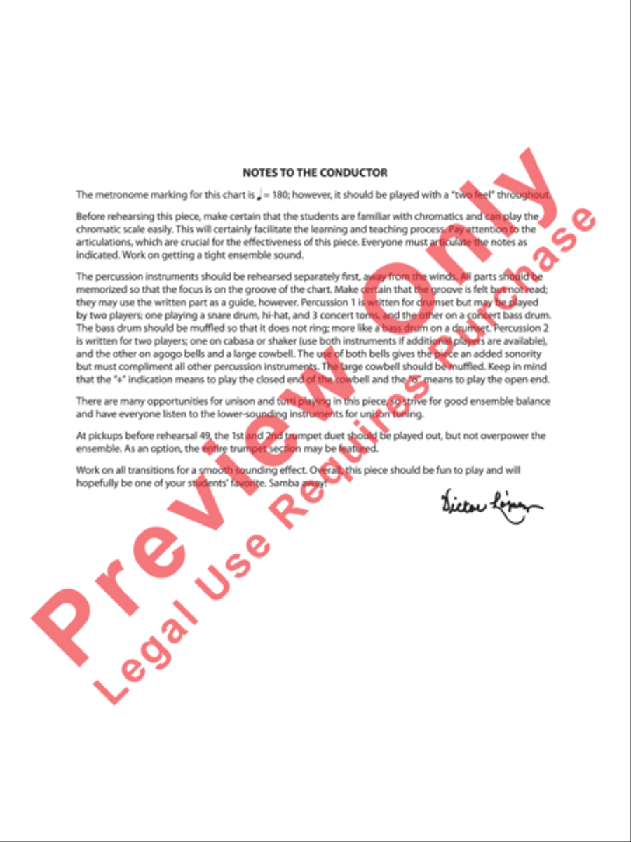 Sambeando Concert Band scores gallery preview page 3
