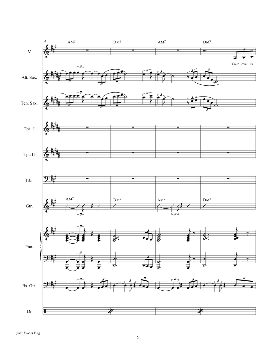 Your Love Is King Tenor Saxophone scores gallery preview page 4