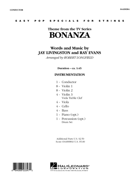 Bonanza - Full Score
