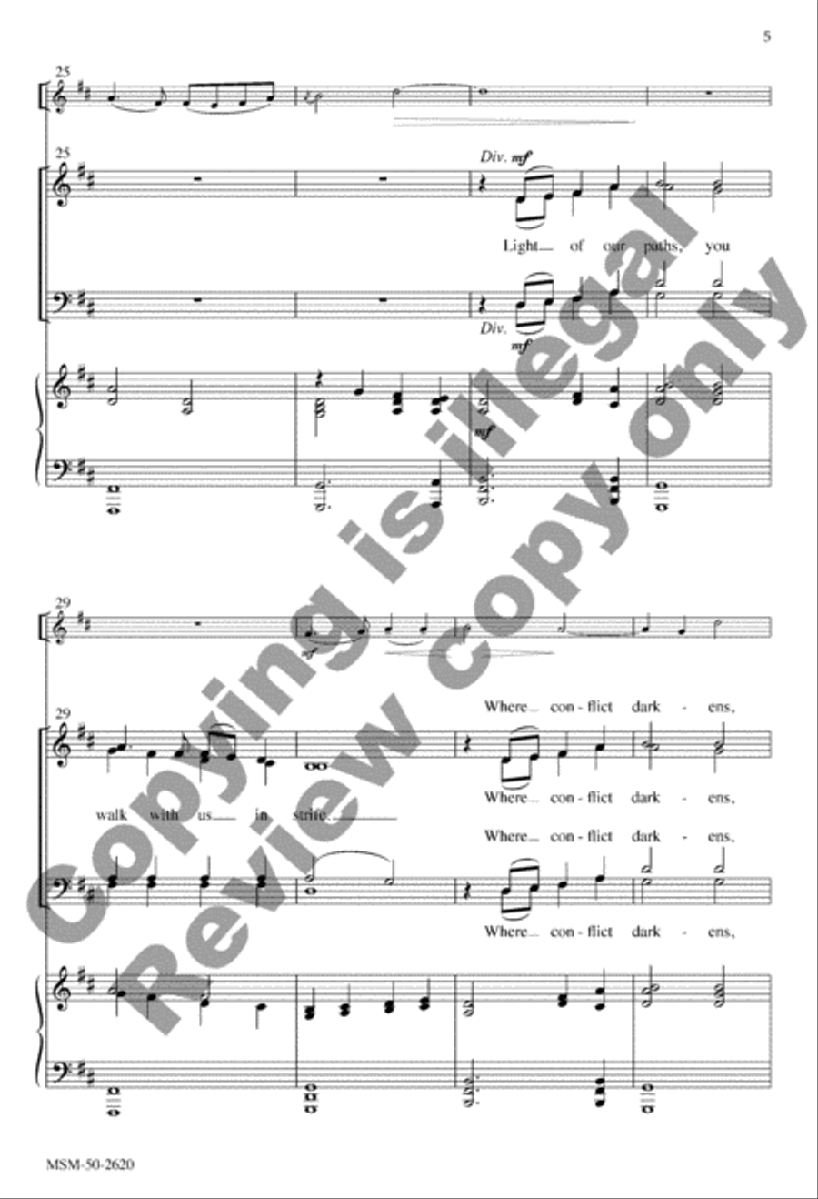 Light of the World 4-Part scores gallery preview page 5