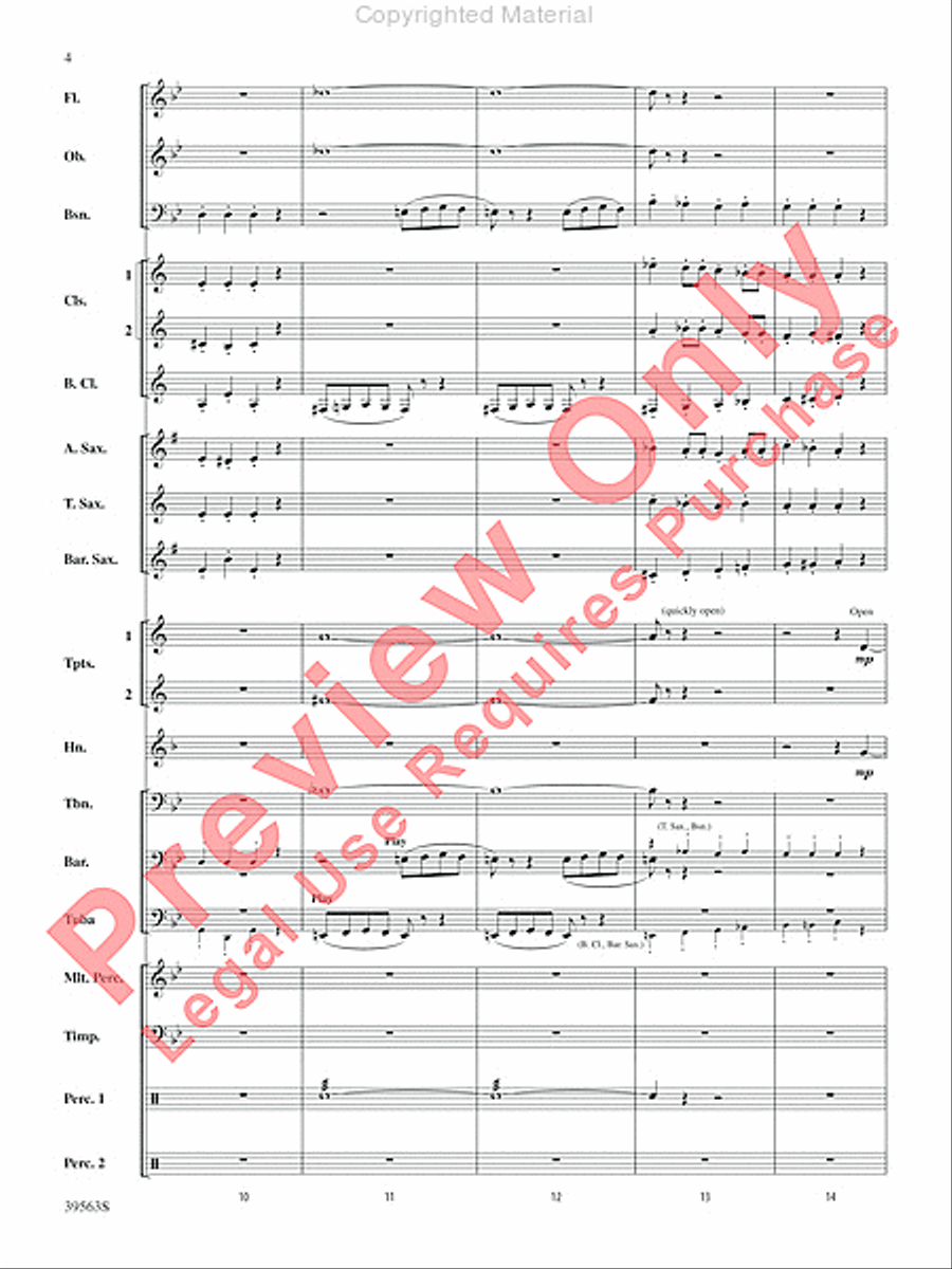 Academic Festival Overture Concert Band scores gallery preview page 5