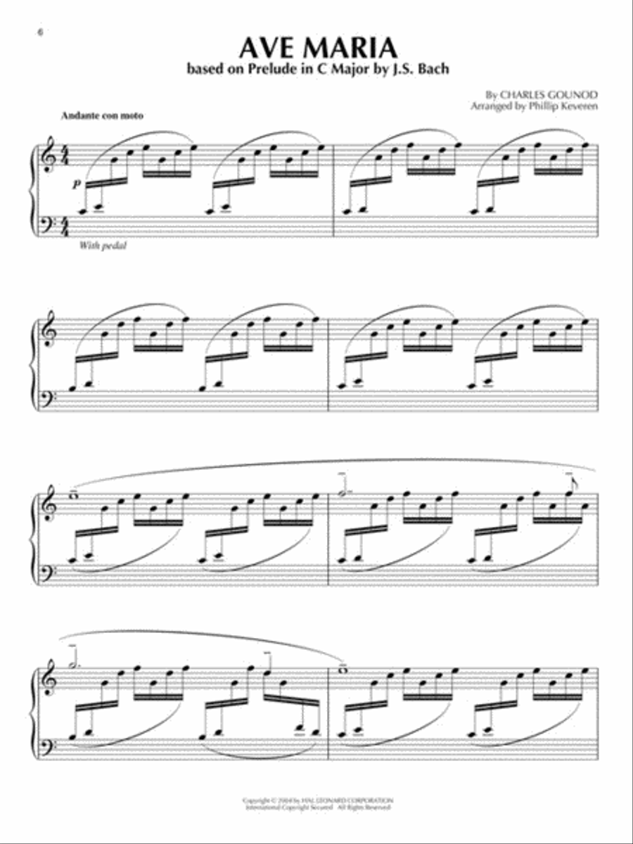 Classic Wedding Songs Piano Solo scores gallery preview page 6