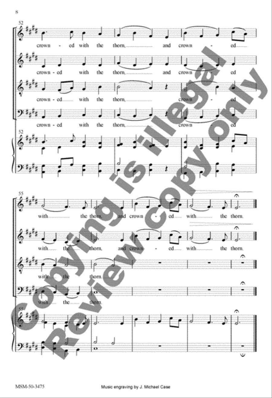 O Mortal Man, Remember Well 4-Part scores gallery preview page 8