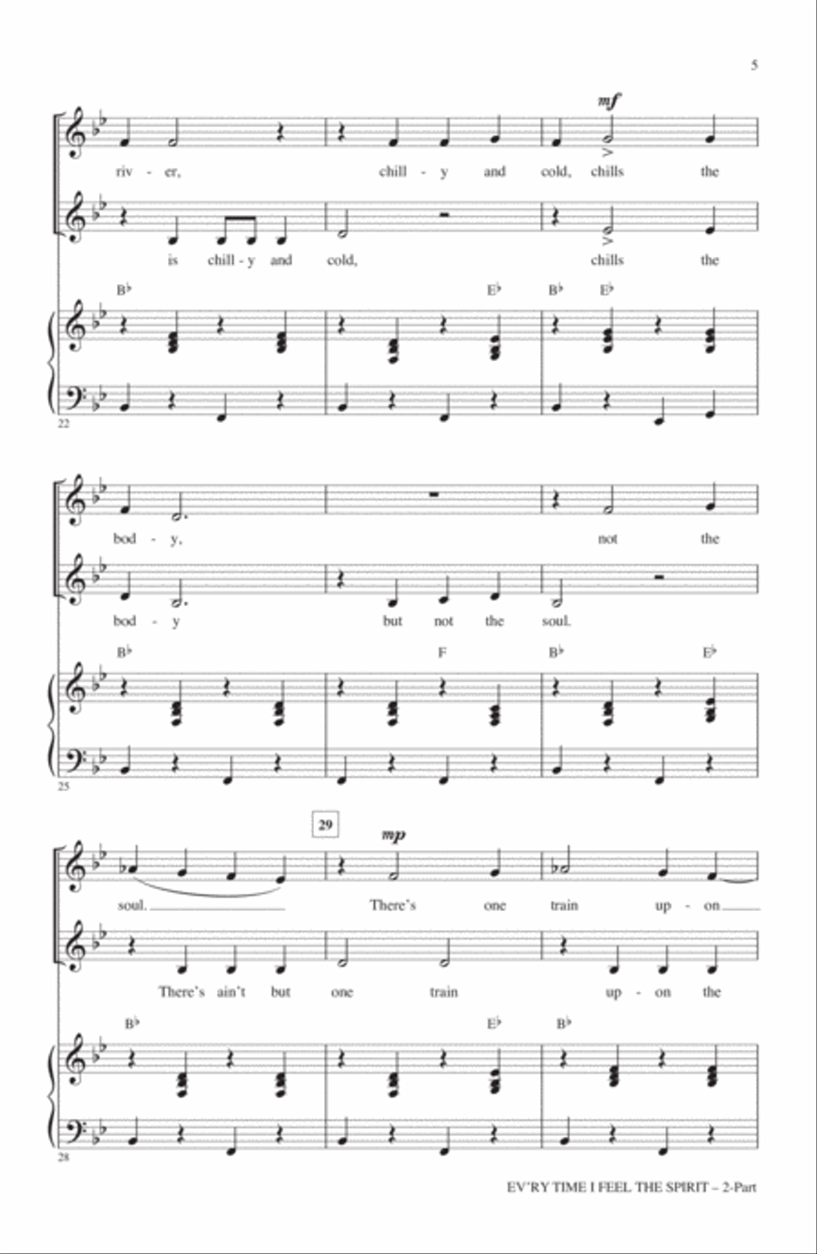 Every Time I Feel The Spirit 2-Part scores gallery preview page 3