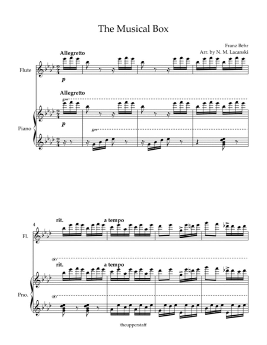 The Musical Box Flute Solo scores gallery preview page 2