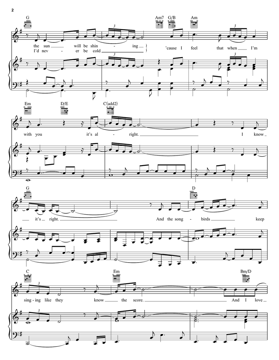 Songbird Acoustic Guitar scores gallery preview page 2