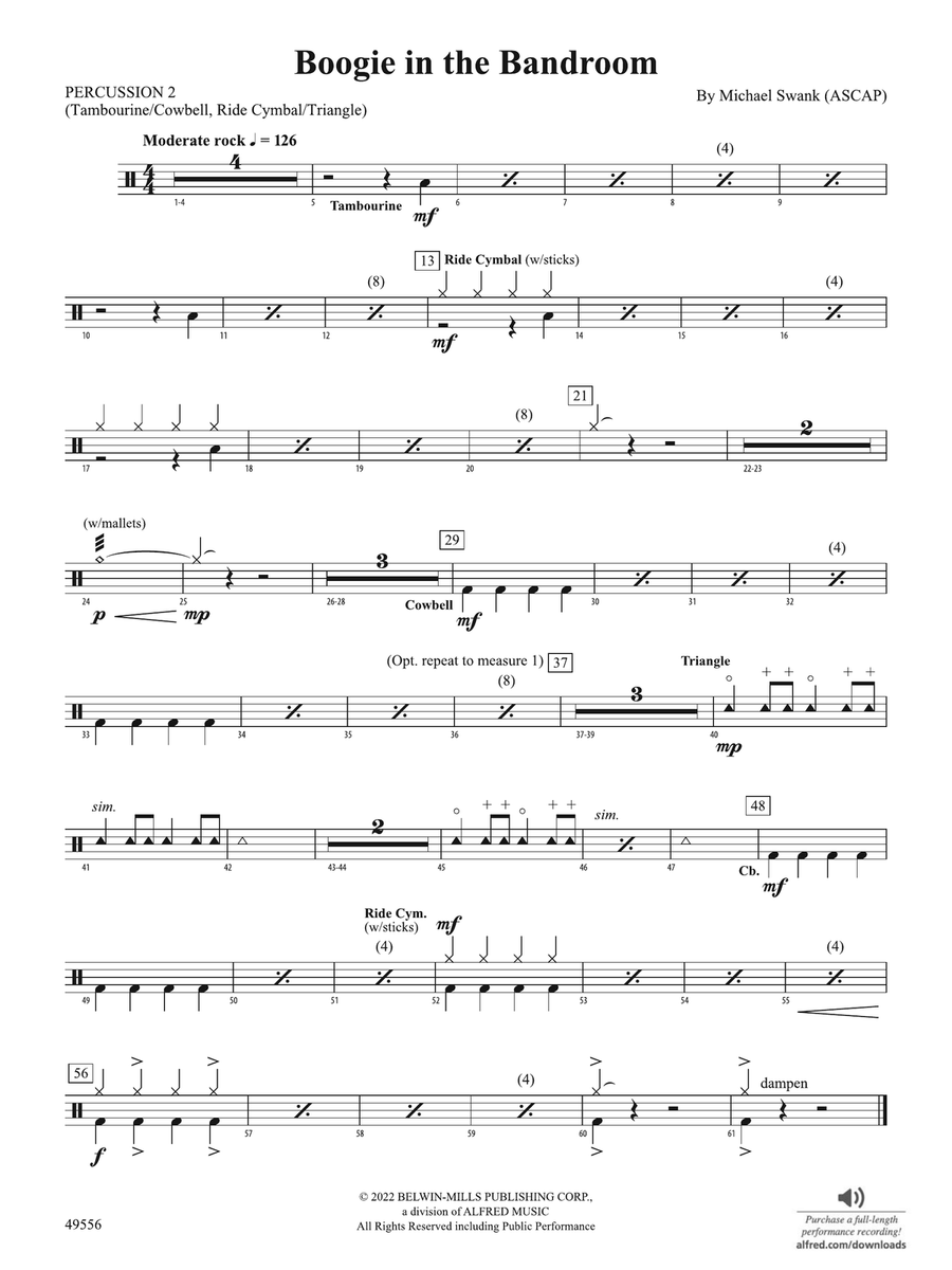 Boogie in the Bandroom: 2nd Percussion