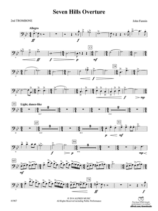 Seven Hills Overture: 2nd Trombone