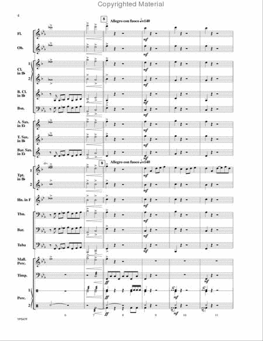 Swords of Evolution Swords of Evolution Concert Band scores gallery preview page 3