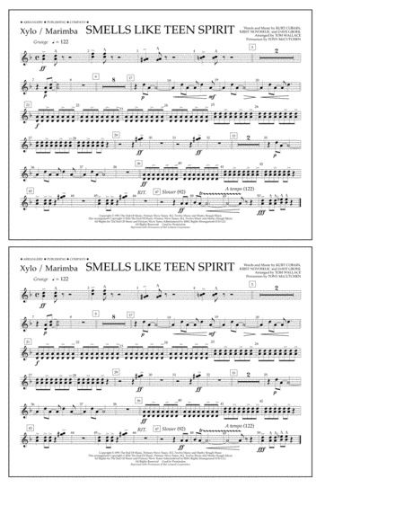 Smells Like Teen Spirit - Xylophone/Marimba