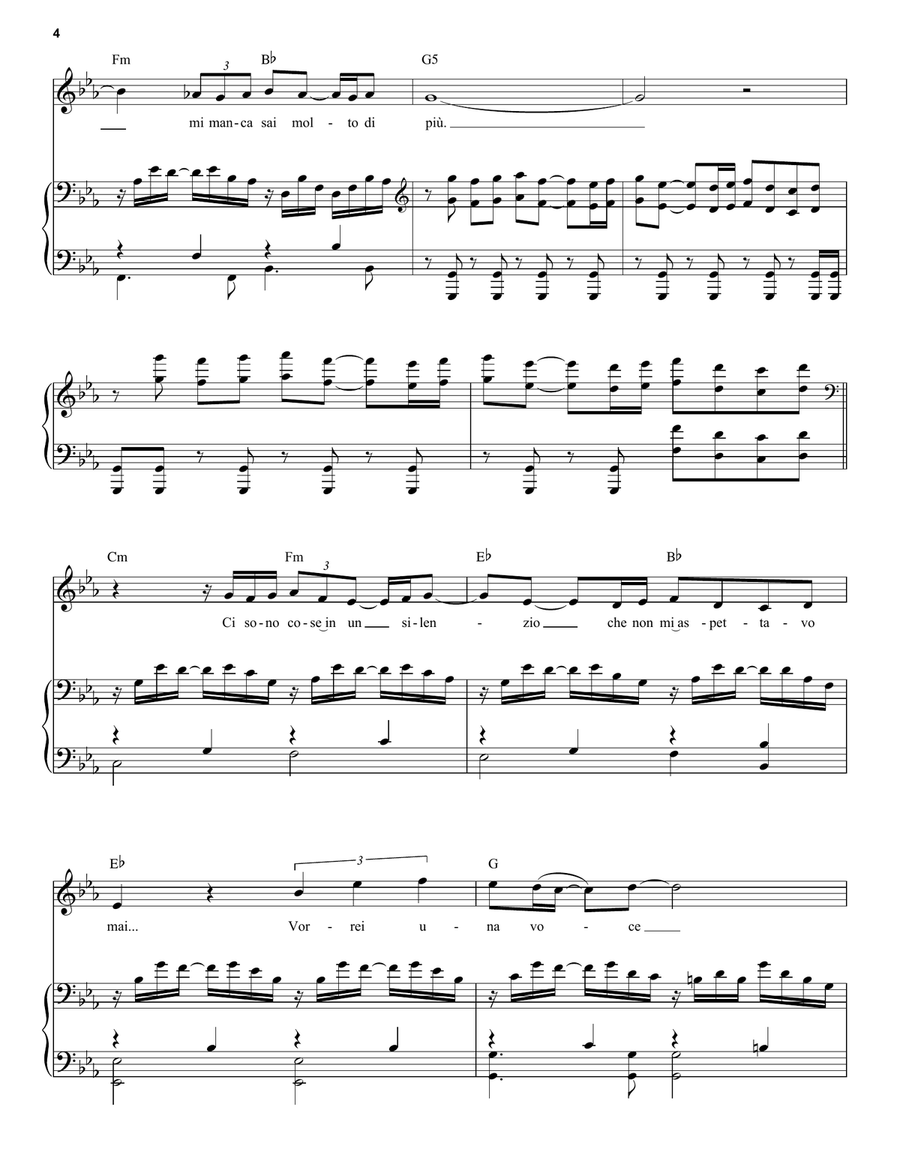 La Voce Del Silenzio Voice scores gallery preview page 4