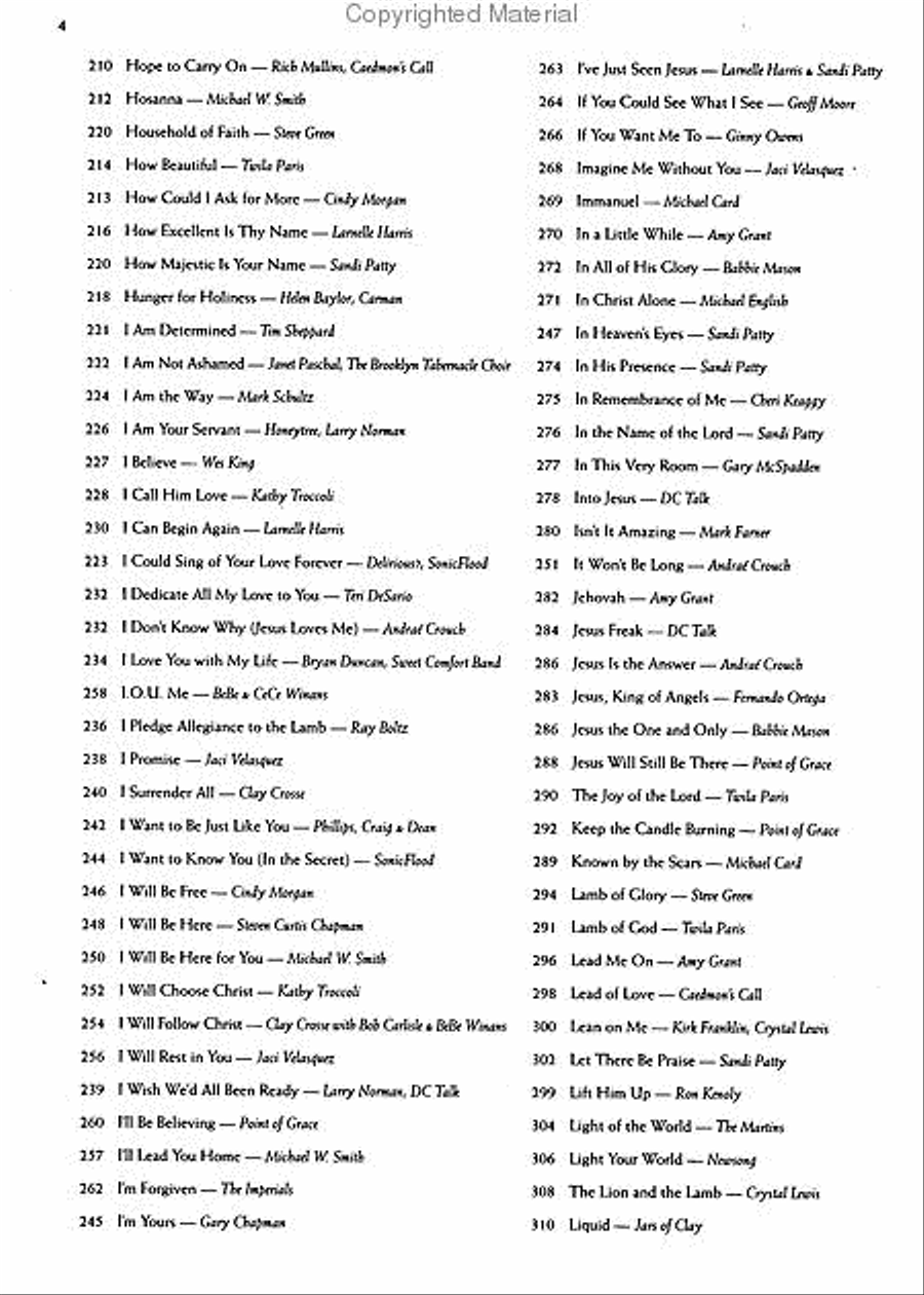 Best of Contemporary Christian Piano scores gallery preview page 5