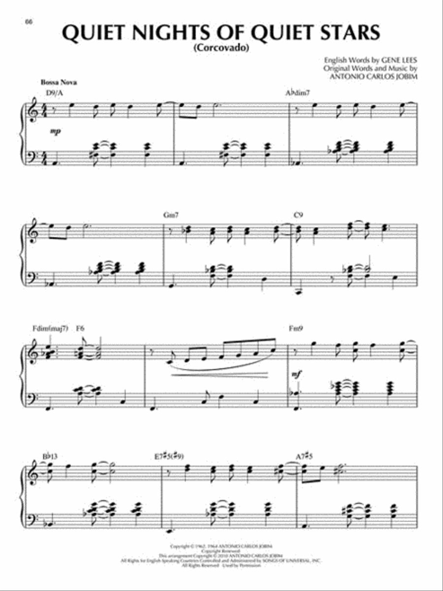 Antonio Carlos Jobim Piano Solo scores gallery preview page 4