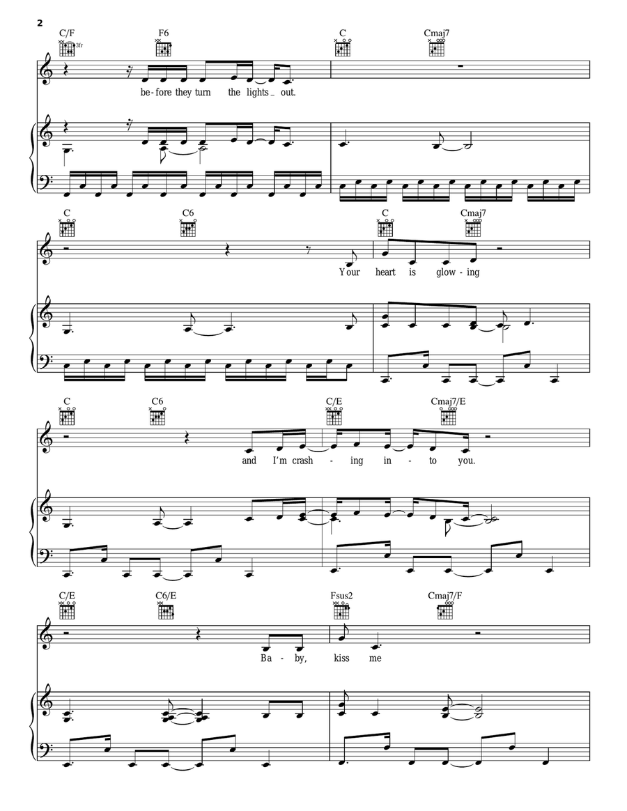 XO Piano, Vocal, Guitar scores gallery preview page 2