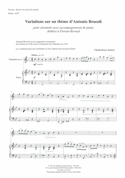 Variations Sur Un Thème D'A. Brocoli