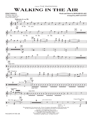 Book cover for Walking In The Air (from The Snowman) (arr. John Leavitt) - Percussion 1