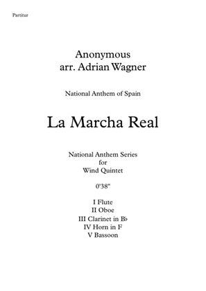 Book cover for La Marcha Real (National Anthem of Spain) Wind Quintet arr. Adrian Wagner