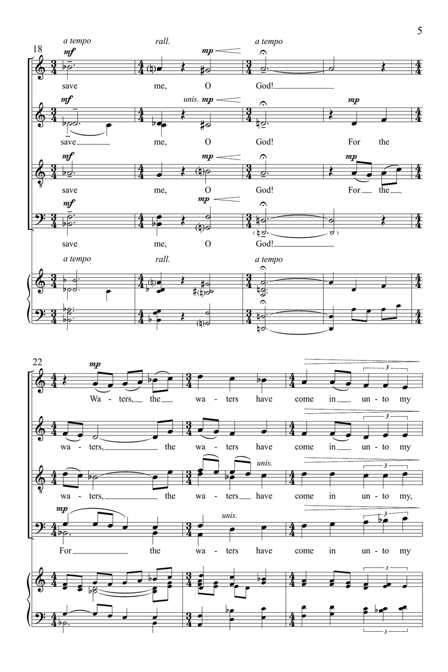 Save Me, O God Divisi scores gallery preview page 5