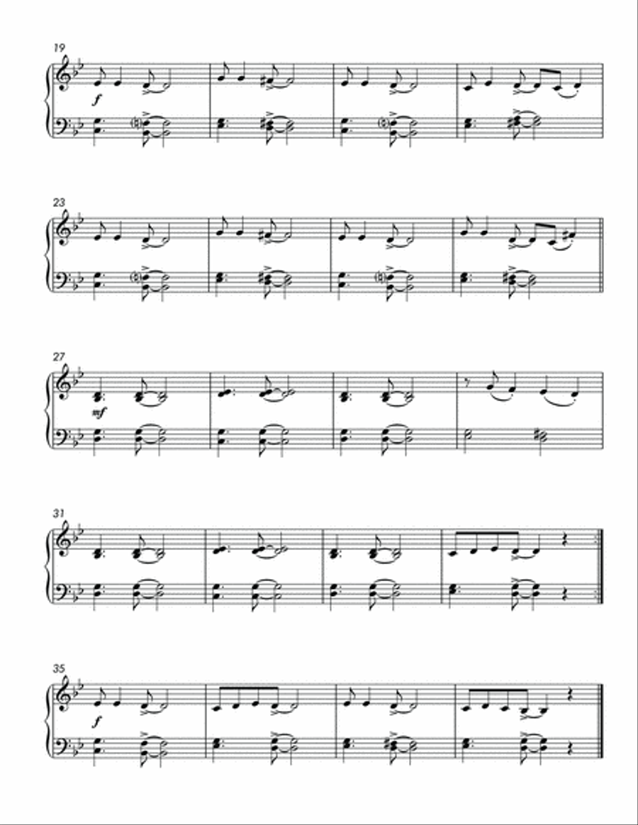Hit the Ground Running (Easy Piano Trio) Easy Piano scores gallery preview page 5