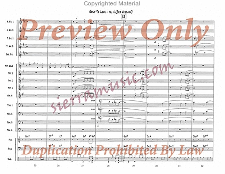 Easy To Love (Pro) Easy To Love (Pro) Big Band scores gallery preview page 5