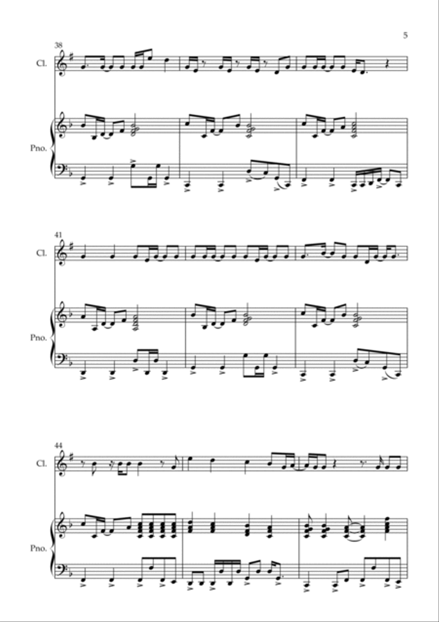 Dynamite B-Flat Clarinet scores gallery preview page 5