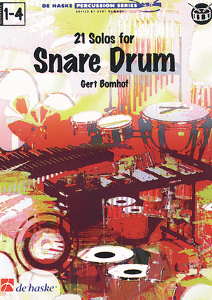 Book cover for 21 Solos For Snare Drum