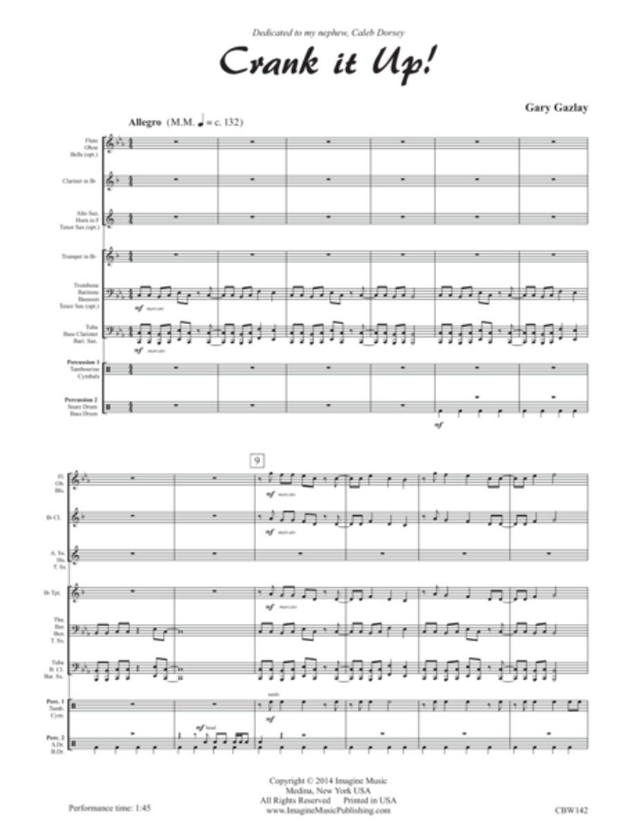 Crank it Up! Concert Band scores gallery preview page 2