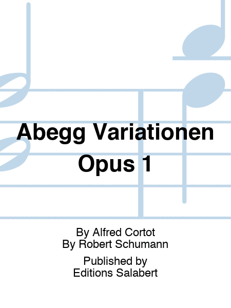 Abegg Variationen Opus 1
