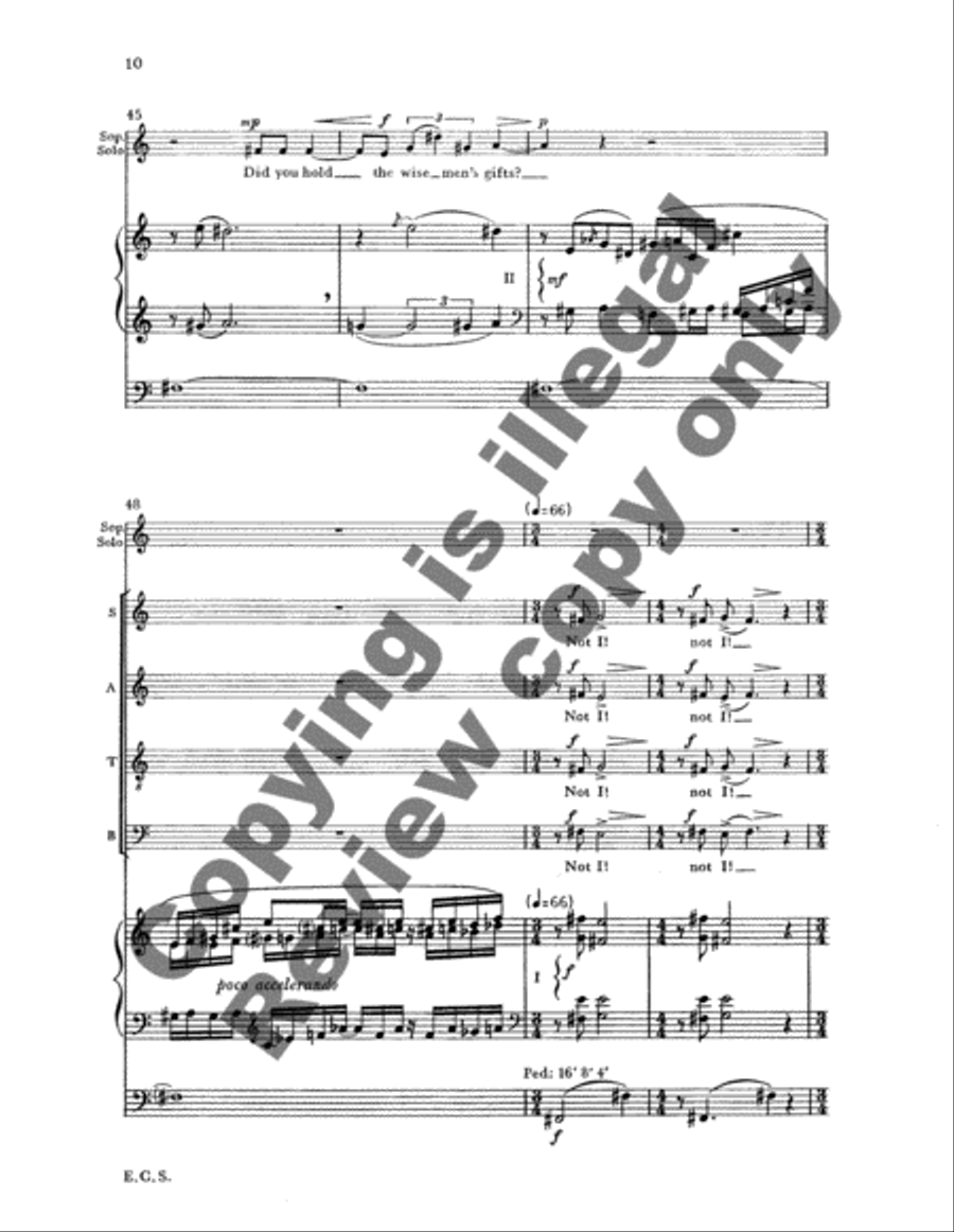 Did you Hear the Angels Sing? 4-Part scores gallery preview page 7