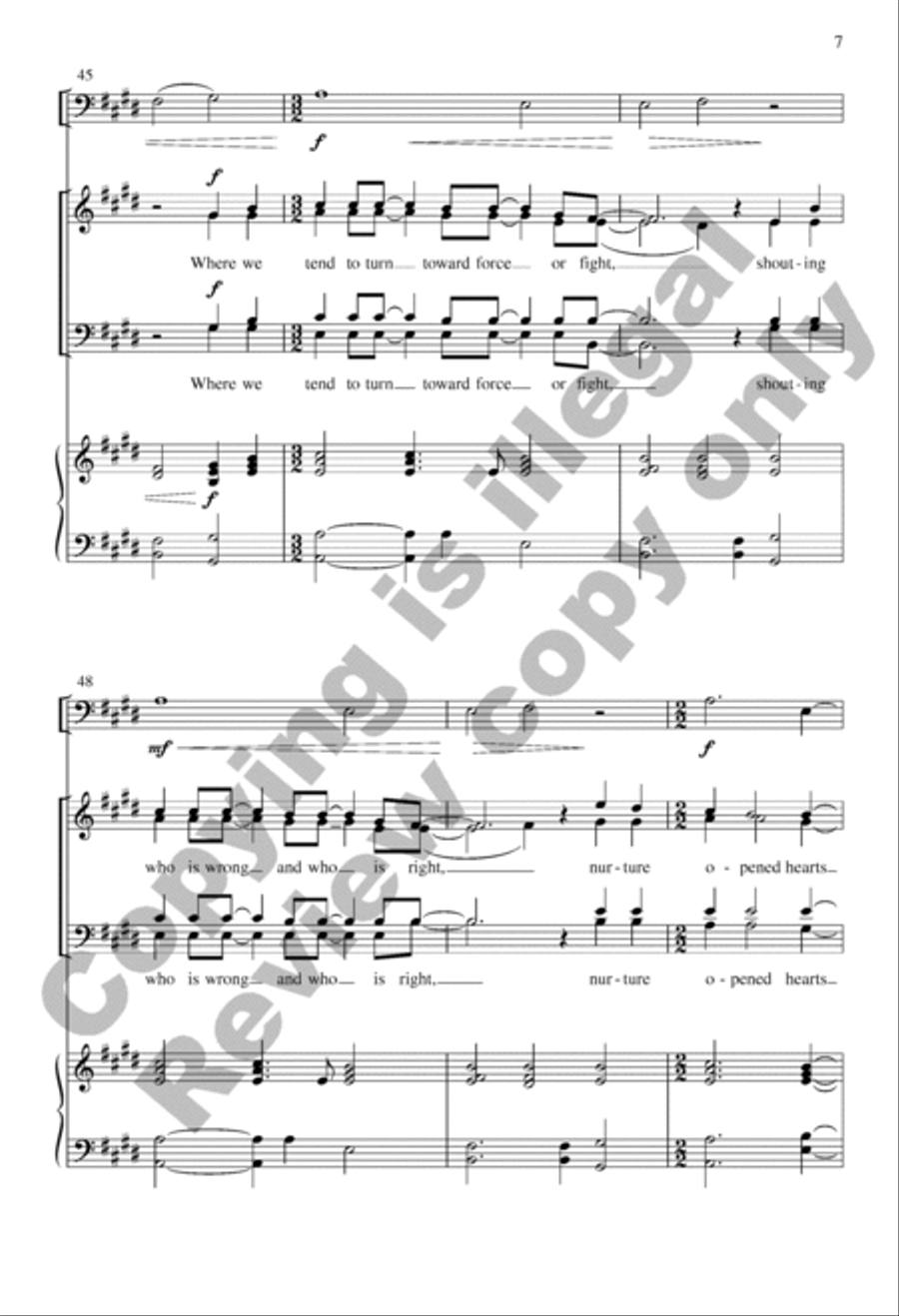 Come and See (Choral Score) 4-Part scores gallery preview page 7