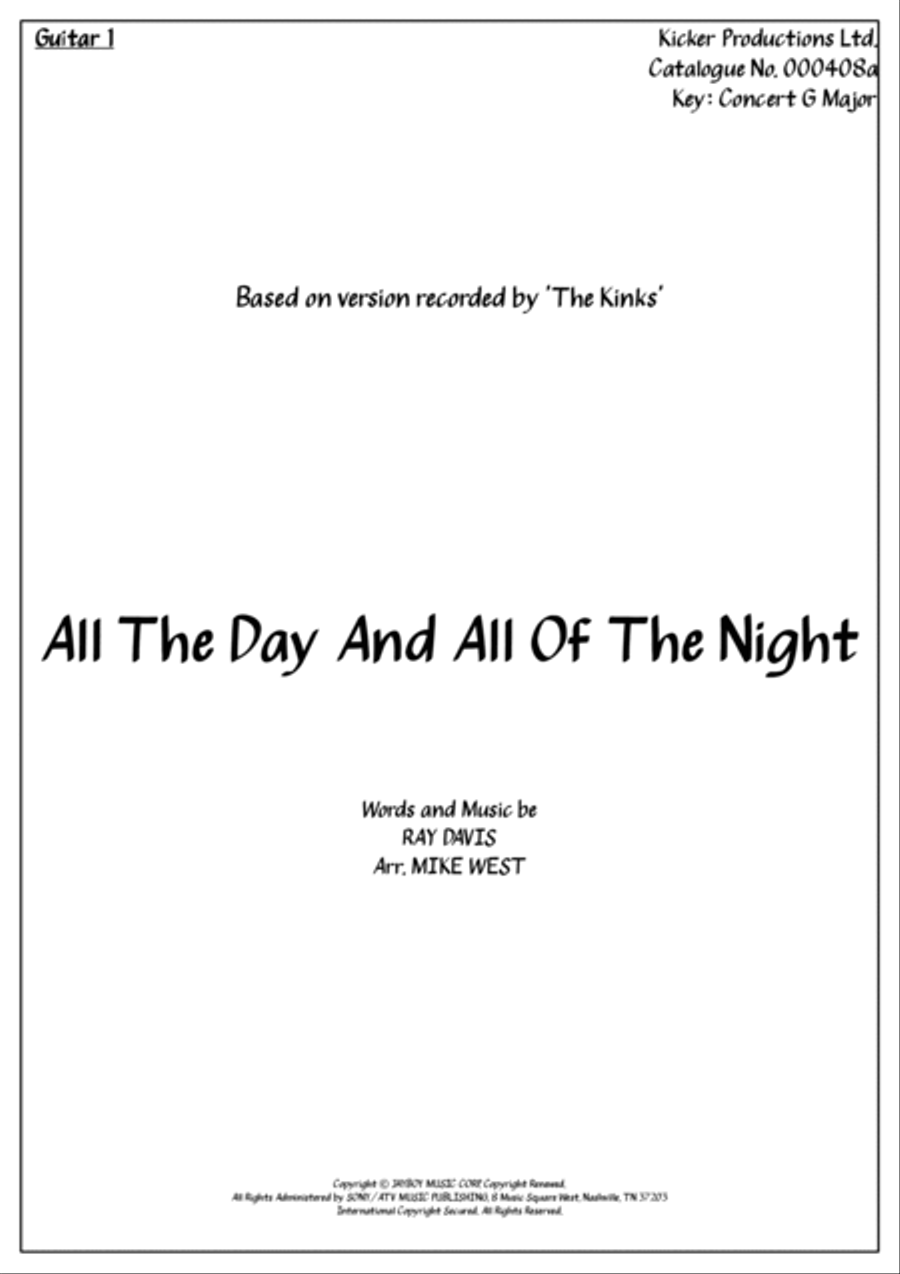 All Day And All Of The Night Small Ensemble scores gallery preview page 5