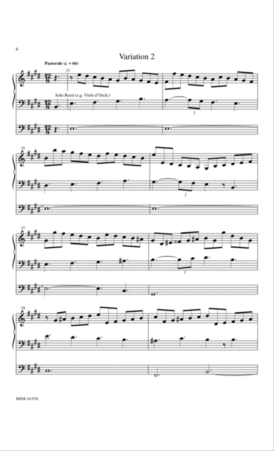 Village Variations Organ scores gallery preview page 3