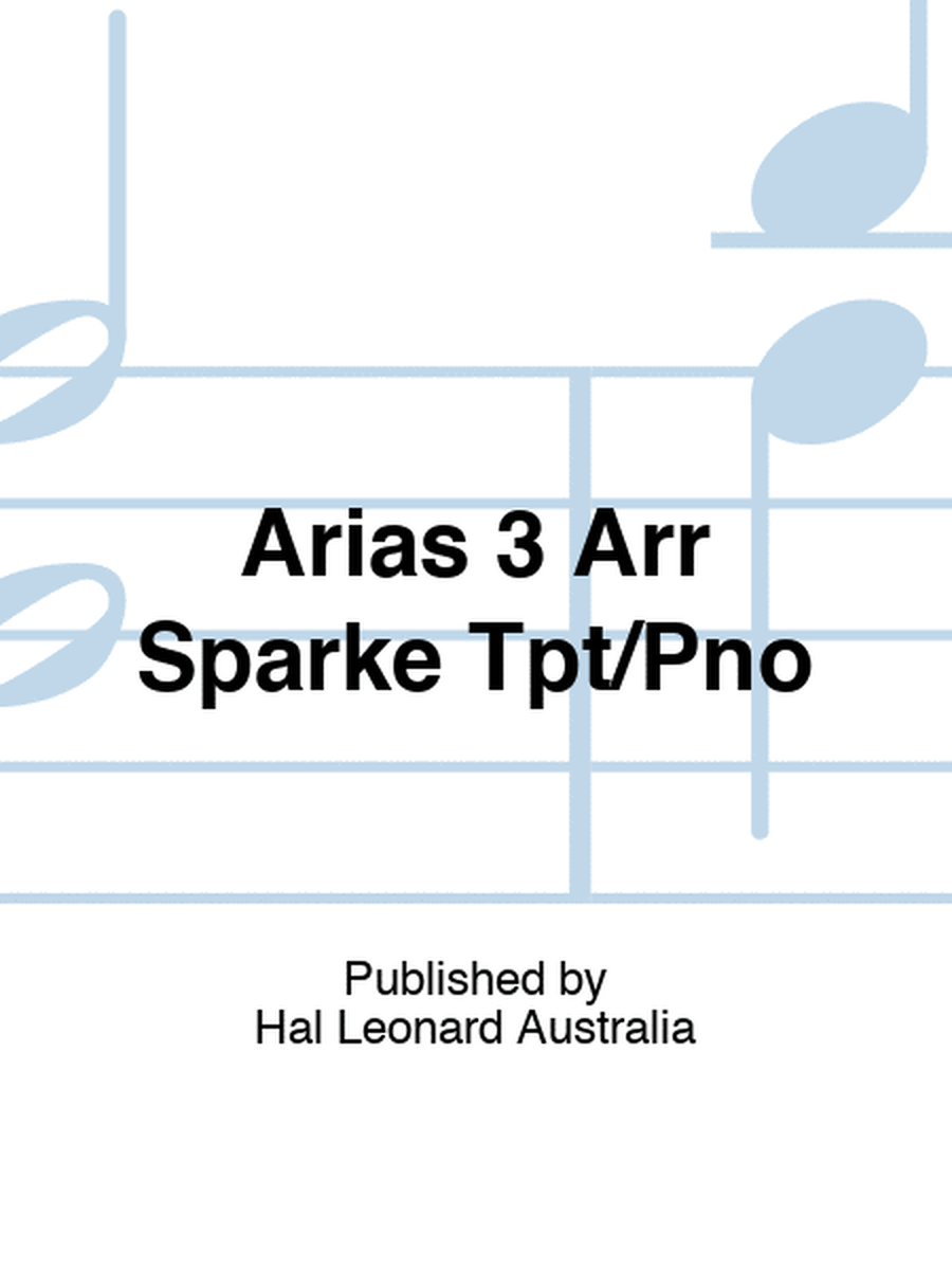 3 Lehar Arias For Trumpet/Piano Arr Sparke