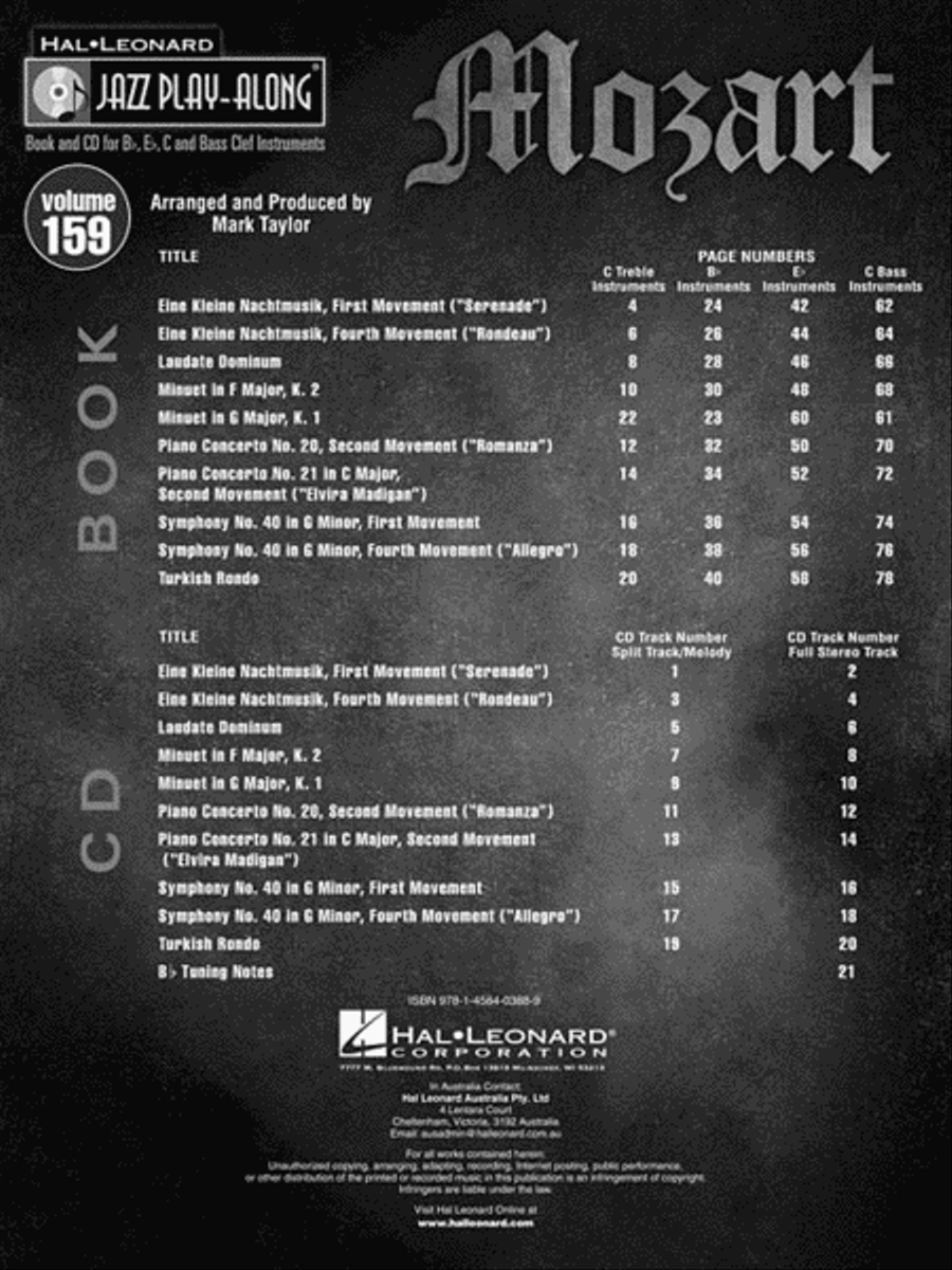 Mozart C Instrument scores gallery preview page 3