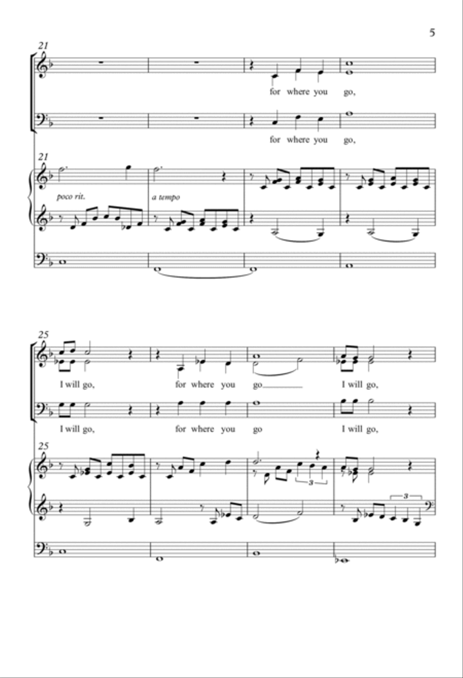 A Song Of Ruth 3-Part scores gallery preview page 3