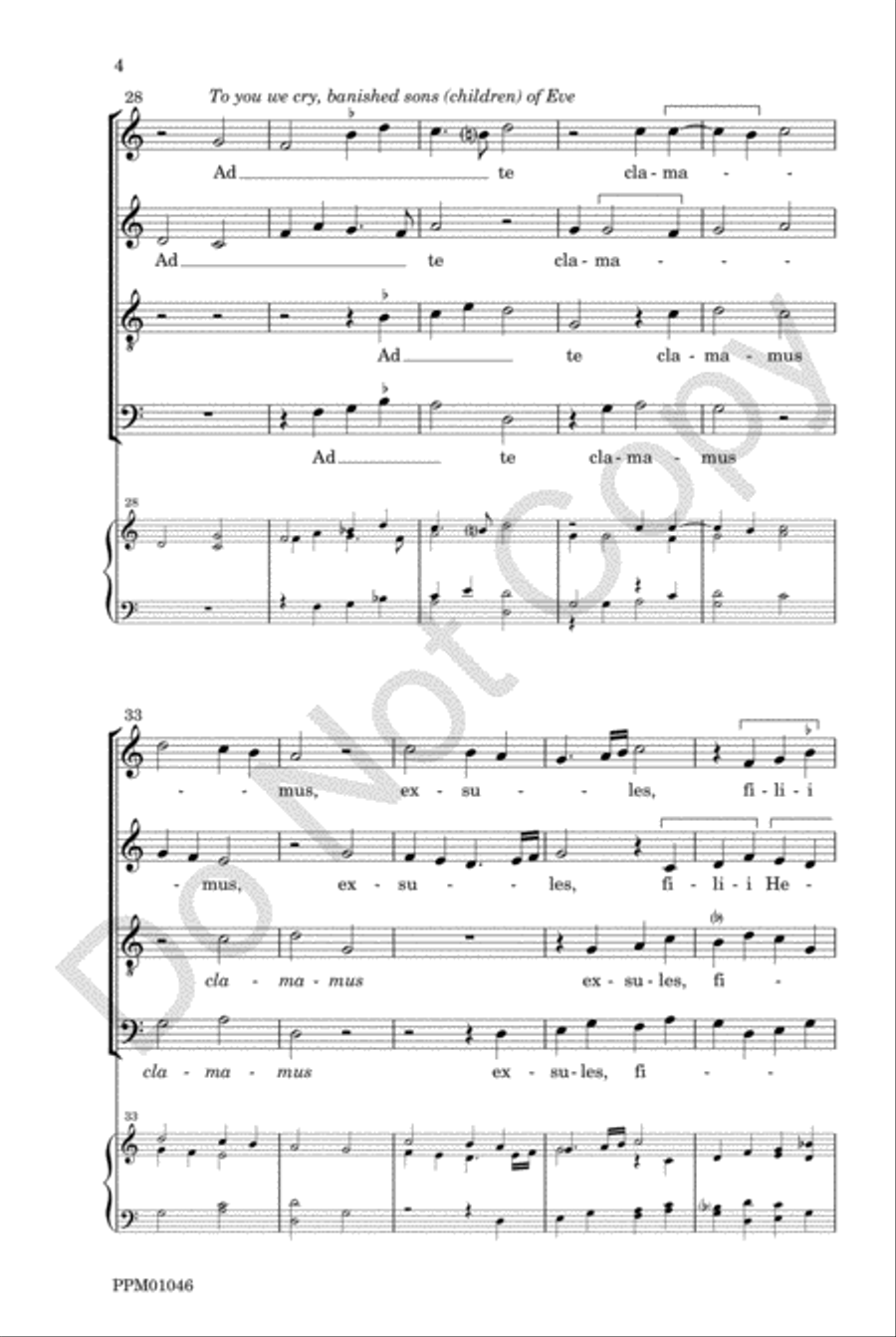 Salve Regina 4-Part scores gallery preview page 8