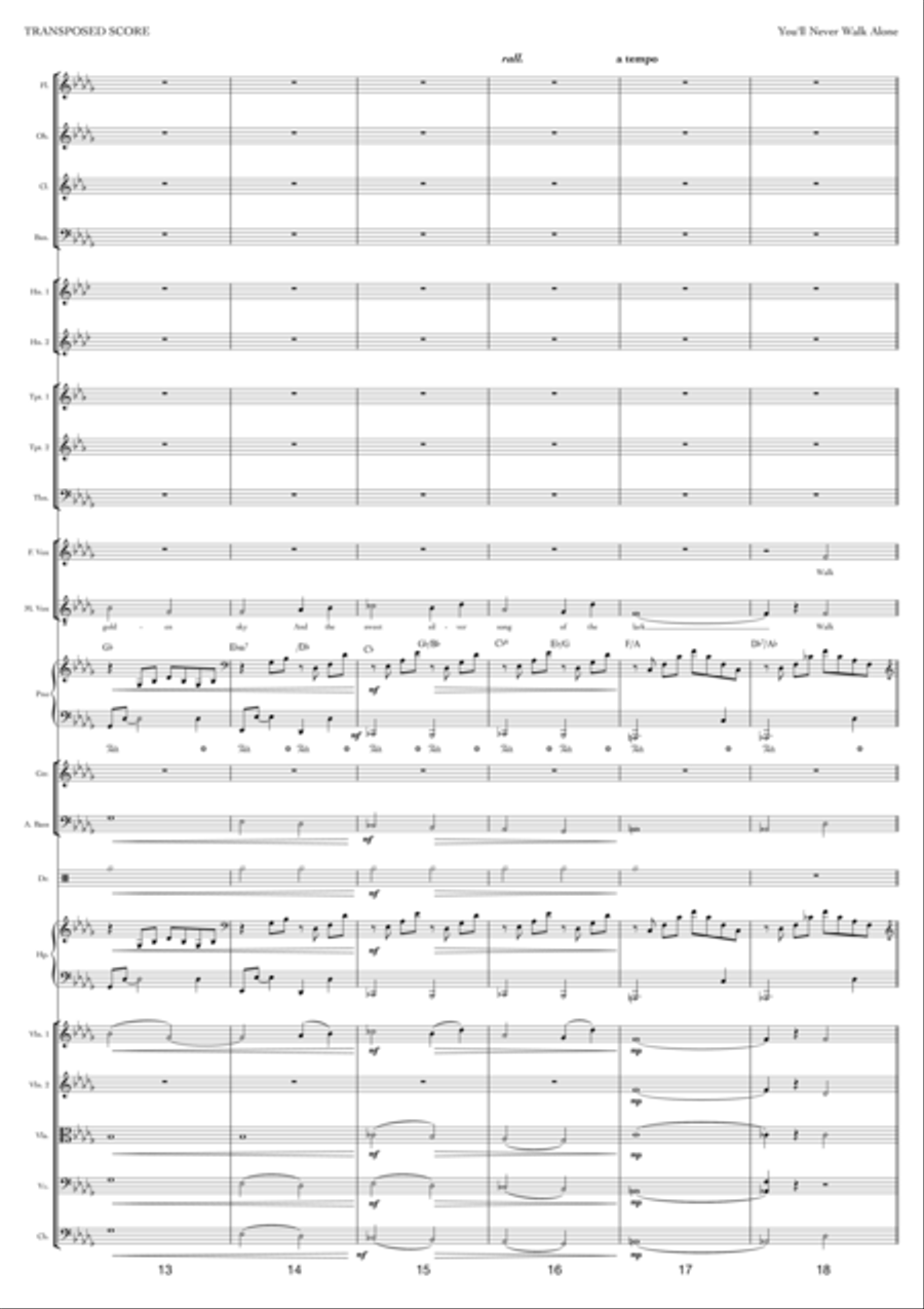 You'll Never Walk Alone You'll Never Walk Alone Full Orchestra scores gallery preview page 3