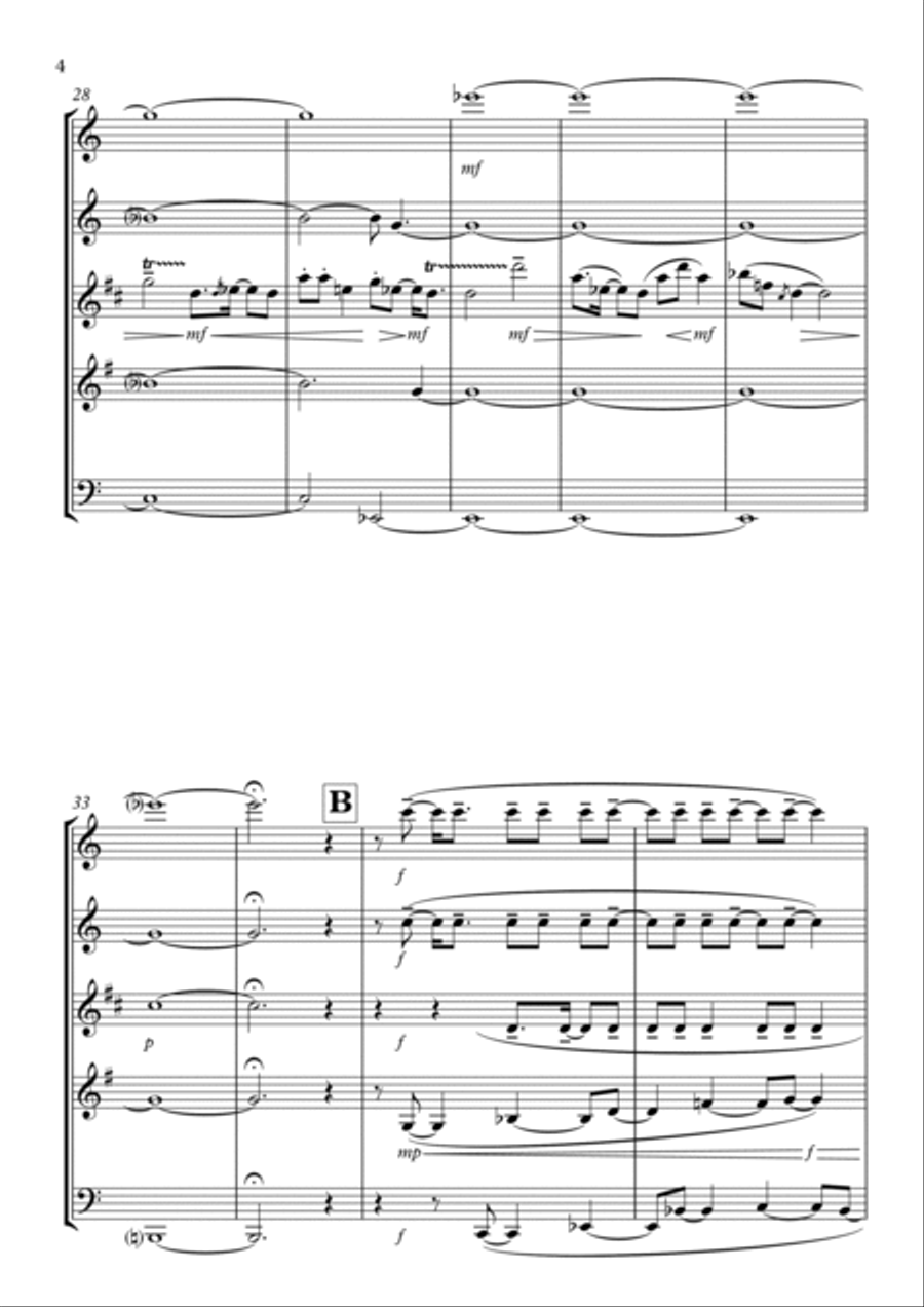 Essência musical dos meus versos inúteis Woodwind Quintet scores gallery preview page 4